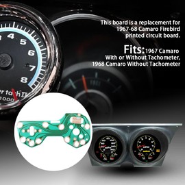 Ciuouient Instrument Cluster Panel Printed Circuit Board Compatible with 1967-1968 Camaro Firebird w/o Gauges Cluster Circuit Board (Replace #6290070)