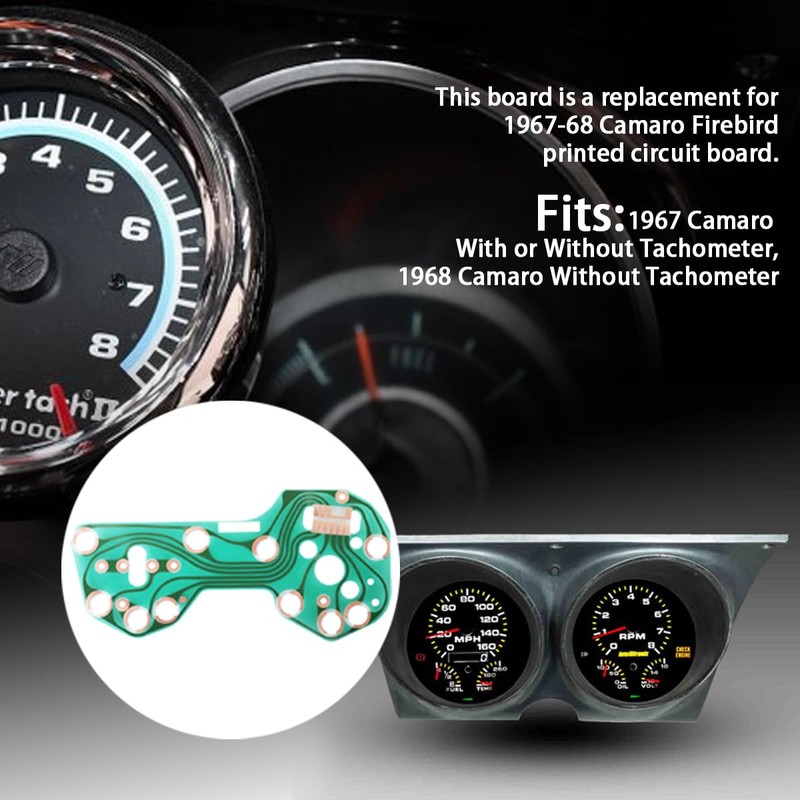 Ciuouient Instrument Cluster Panel Printed Circuit Board Compatible with 1967-1968