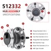JLEO 512332 FWD Rear Wheel Bearing and Hub Assemblies for