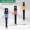 Pkuukme 3PCS Impact Socket Adapter Set - 1/4", 3/8", 1/2"