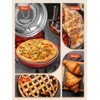 HomCozy Electric Pizza Oven Indoor with Glazed Ceramic Stone, 12-Inch