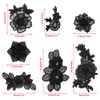Qililandiy Black Mixed Style Embroidery Lace Flower and Butterfly Patches