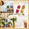 Redbaker 50 Pcs Reusable Paper Towels Paperless Reusable Cotton Cloths