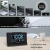 DreamSky Alarm Clocks for Bedrooms with Battery Backup, Auto Set