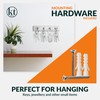 Wall Mounted Key Rail Rack Hanger Holder with 4 Hooks