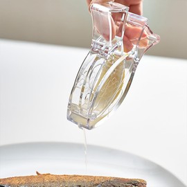 HyzaPhix Lemon Squeezer Lemon Juicer Acrylic Lemon Slice Squeezer Manual juicer Fish Shape Hand Juicer Kitchen Gadgets for Orange Lemon Lime Pomegranate Citrus (2)