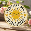 Round Sun and Moon Wall Sign – Waterproof Aluminum Garden