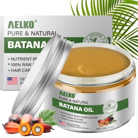 100% Raw Batana Mask for Hair Care, Dr Sebi Organic Batana Oil From Honduras for All Hair Types 4.2oz