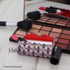 Motique Accessories Diamond Patterned Fabric Lipstick Case with Mirror for