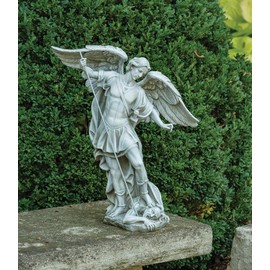 Joseph's Studio by Roman – 18.25" St. Michael The Archangel Garden Statue – Religious Outdoor Décor for Yard or Patio