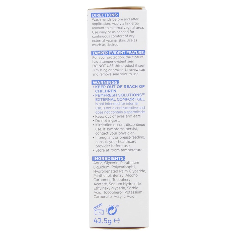Femfresh Solutions External Comfort Gel, Relieves External Vaginal Dryness, 42.5g