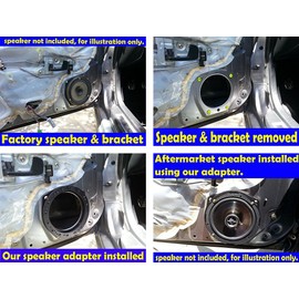 Speaker Adapter Spacer Rings - Exact Fit For Select Honda & Acura Vehicles - SAK033_55-1 Pair