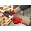 Högert Technik RODER Latex Coated Gloves, Red/Black, Size 8, 12