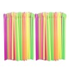 200pcs Snow Cone Spoon Straws, BetterJonny Plastic Spoon Straws Drinking