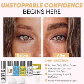 Elevate The Beauty Kit de Laminación de Cejas | Kit de Laminación de Cejas DIY en Casa para un Lifting Instantáneo | Suministros Profesionales para Ce
