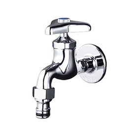 KVK K4SPZ Horizontal Faucet with Outdoor Hose Connection Nipple (For Cold Area)