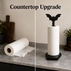 Bat Paper Towel Holder for Countertop Use - Gothic Wood