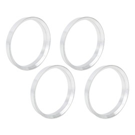 X AUTOHAUX 4 pieces 66.1 to 60.1 mm centric car hub rings made of aluminium alloy