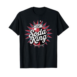 The Soda King Funny Can of Soda Cola Retro 80s Soda Lover T-Shirt