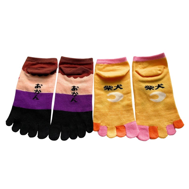 Mode Select Women's Five Toe Socks, Character, Thin, Summer, Ankle