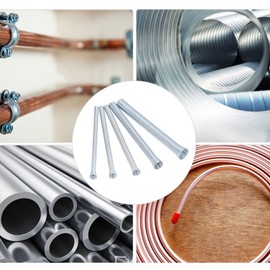 Kit de Dobladores de Tubería de Resorte para Tubería O.D. Juego de Dobladoras de Tubos 5 en 1 de 1/4, 5/16, 3/8, 1/2, 5/8 Pulgadas para Tubos de Acero de Pared Delgada de Cobre Y Aluminio