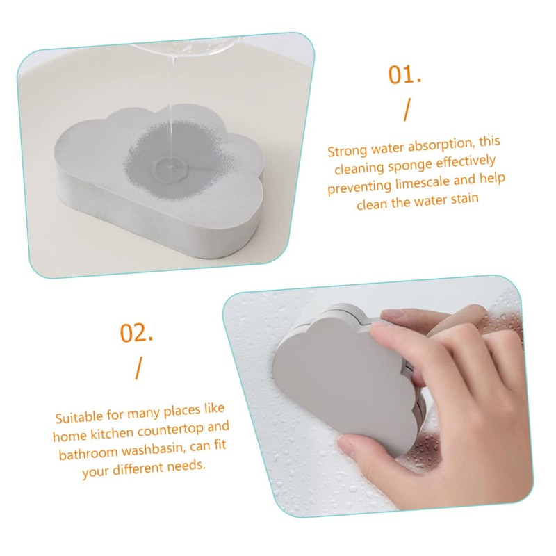 LALAFINA Shape Kitchen Cleaning Sponge Water Absorbent Sponge Brush for
