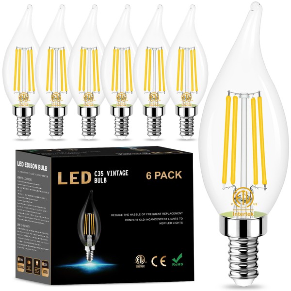 Sailstar Dimmable E12 LED Bulb 60 Watt Equivalent, Soft White