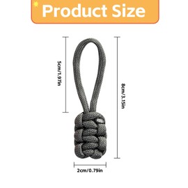 20 Pieces Replacement Zipper Pulls Tab Universal Nylon Zipper Fixer Colorful Zipper Repair Kit Hand Woven Pull Rope Zipper Handle Cord Pull Tab (Multicolor)