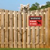 Beware of Dog Signs, 10x 7 Inches Metal Dogs Warning