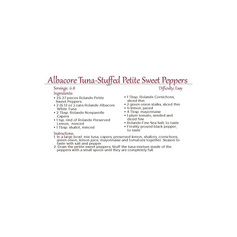 Roland Foods Fancy Albacore White Tuna, Solid Pack in Water,