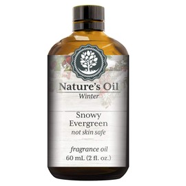 Snowy Evergreen Fragrance Oil (60ml) For Diffusers, Candles, Home Scents, Linen Spray, Slime