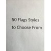 Solid Pink Pennant Flag with 24" Wooden Stick Pole