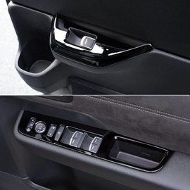 YOFAMO New Honda Step Wagon Spada, Compatible with RP6/RP7/RP8 2022~ Door Switch Panel Cover, Window Switch Panel Garnish, Carbon Style, Interior Parts, Custom Accessories (Piano Black)