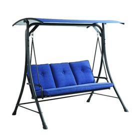 Garden Winds Replacement Canopy Top Cover for The Curved Roof Blue Swing - Riplock 350 - True Navy, Model Number RUS415G-GR