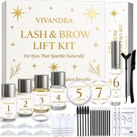 2-IN-1 Lash Lift & Brow Lamination Kit – Professional Kit for Fuller Brows & Long-Lasting Curled Lashes, Salon-Quality Eyelash Lift & Eyebrow Lamination DIY at Home with Easy Instructions
