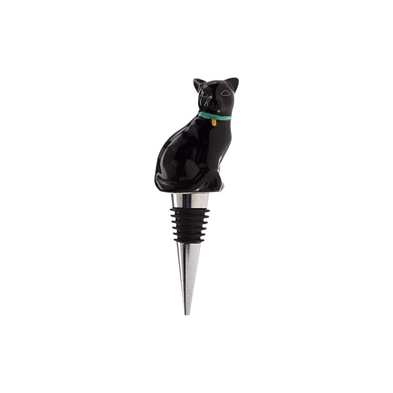 mtb more energy Decorative Bottle Stopper "Black Cat" - Black