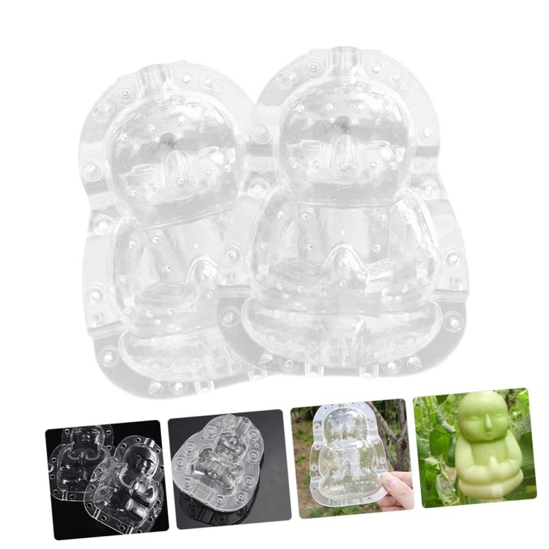 SEWACC Fruit Shaping Molds Pcs Adorable Buddha Mold Pc Material