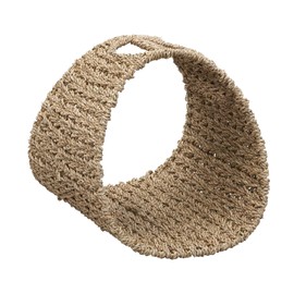 Household Essentials, Natural Oval Magazine Rack, Seagrass