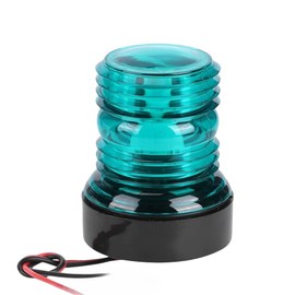 Generic Marine 360 Degree LED Anchor Light Nautical Light Ring Light, 12V Waterproof Navigation Light, suitable for boats and yachts (Light Color:Green), YLlight3color