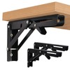 AMBOJIE Folding Shelf Brackets - 12 Inch 2 Pcs Heavy
