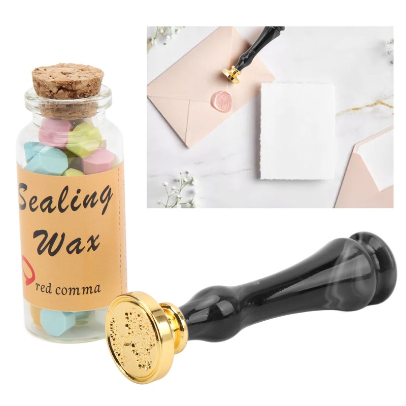 Wax Sealing Stamp Set Clear Pattern Anti Rust Exquisite Packaging