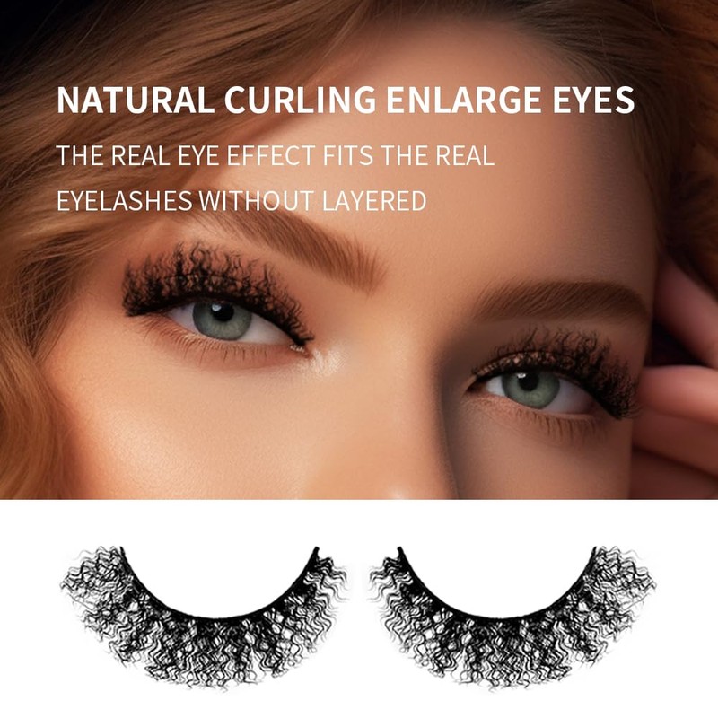 Akara Natural Eyelashes, 7 Pairs, 3D False Eyelashes, Faux Mink