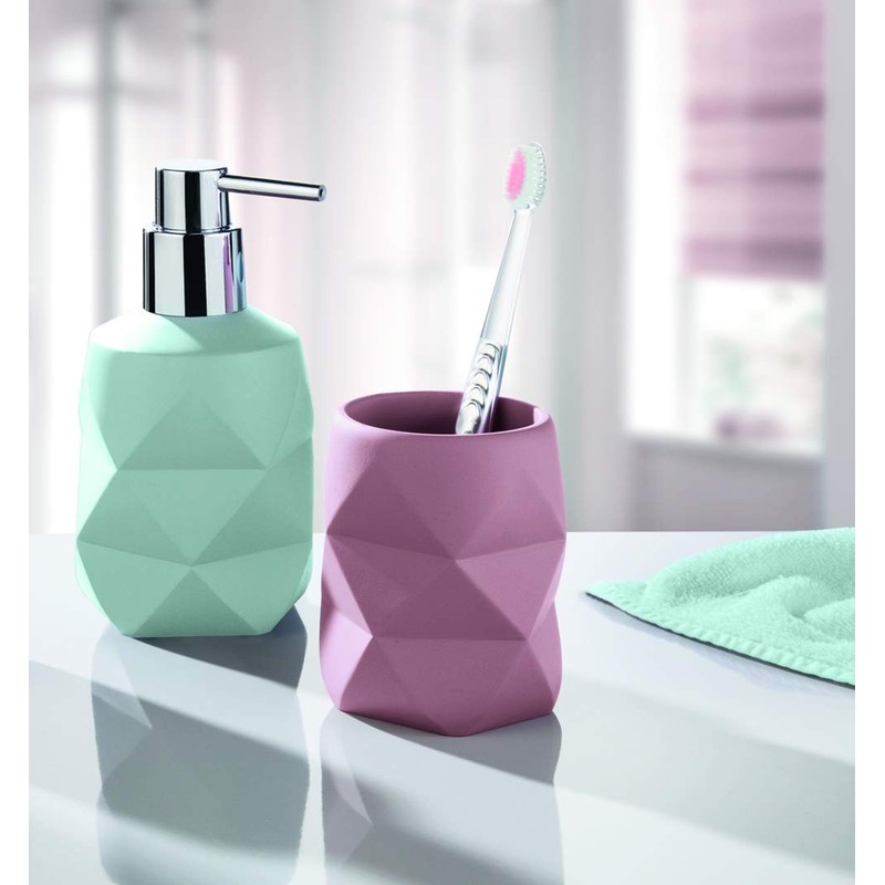 Kleine Wolke Accessories, Resin, Rosewood, Zahnputzbecher