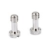 CAMVATE Standard 1/4"-20 Slotted Screw 17mm Long (2 Pieces) -
