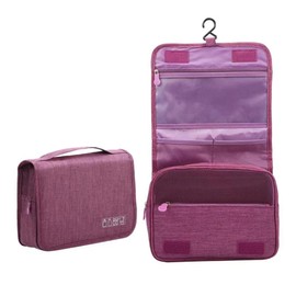 Hanging Toiletry Bag, Foldable Travel Toiletry Bag with Carry Handle, Multifunctional Toilet Bag, Space Saving Cosmetic Bag, Wash Bag, Wash Bag for Men, Women, Green