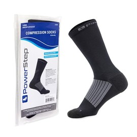 PowerStep Compression Socks for Running, Foot Pain, Ankle Swelling & Discomfort. Large
