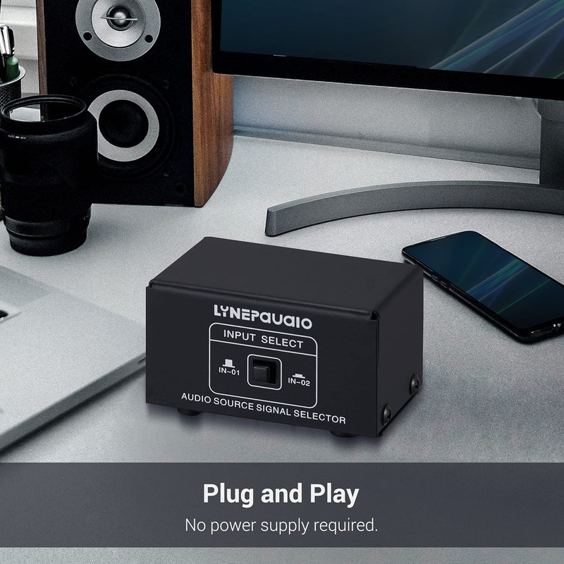 Audio Switcher, RCA 2 in 1 Out/1 in 2 Out