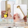 Yagoo 2 Pcs Adhesive Curtain Holdbacks，Screw-in Curtain Tie Backs Curtain