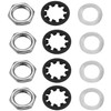 PIYANYO3/8 "Guitar Pan Nut Potentiometer Hex Nut Set For 1/4
