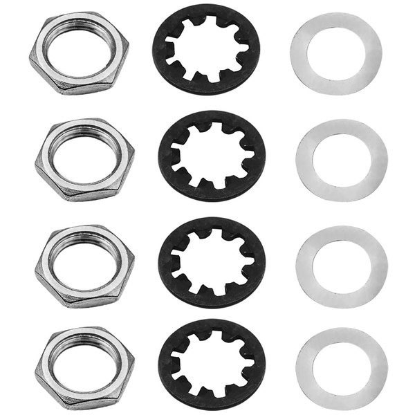 PIYANYO3/8 "Guitar Pan Nut Potentiometer Hex Nut Set For 1/4